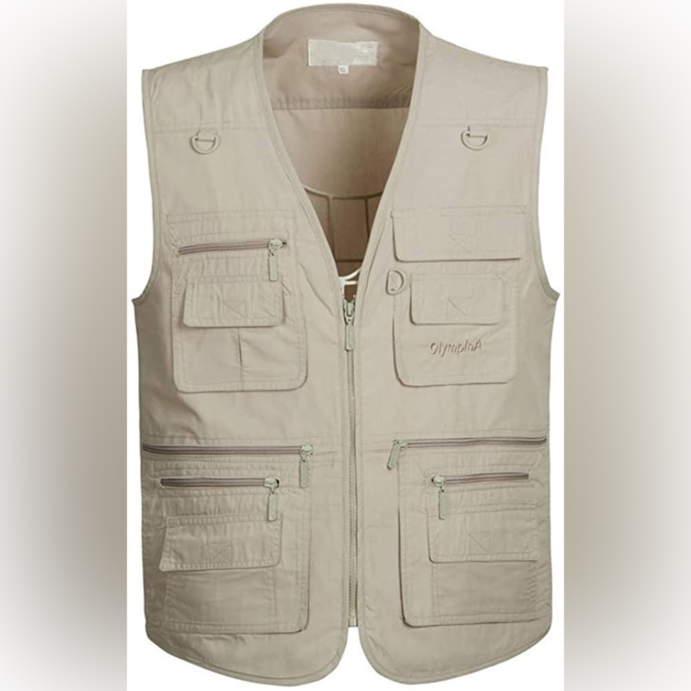 NWT PASOK Men's Work Fishing Vests Lightweight